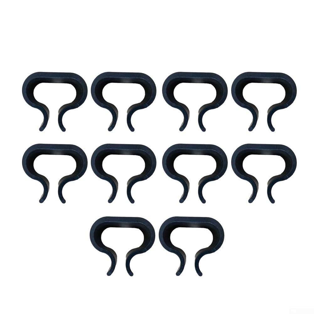10Pcs Patio Furniture Clips, Non-slip Outdoor Patio Furniture Clip Black Alignment Fasteners Connector for Rattan Furnitures(Large)
