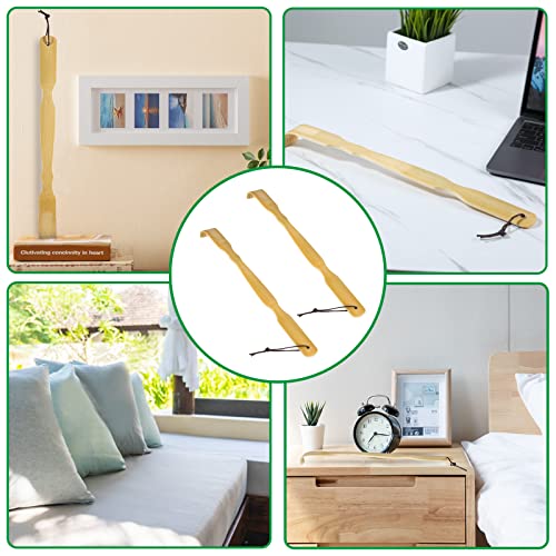 Jvseyte Bamboo Back Scratcher - 2 Long-Handled Bamboo Back Scratchers For Men, Women And Children, A Helper For Itchy Bodies, A Novel And Relaxing Gift For Friends And Relatives #TOP2