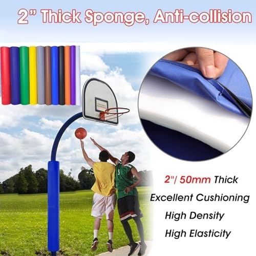 Protezione per il bordo del basket resistente alle intemperie – Imbottitura di sicurezza per campi sportivi interni ed esterni, accessori da basket resistenti agli urti per la massima protezione
