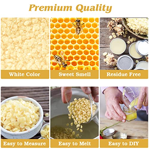 Dencert Beeswax Pellets 10Lb Cosmetic Beeswax Triple Filtered Beeswax Pastilles For Candle Making Great For Diy Projects Creams Lotions Lip Balm And Soap Making Supplies thumb #3