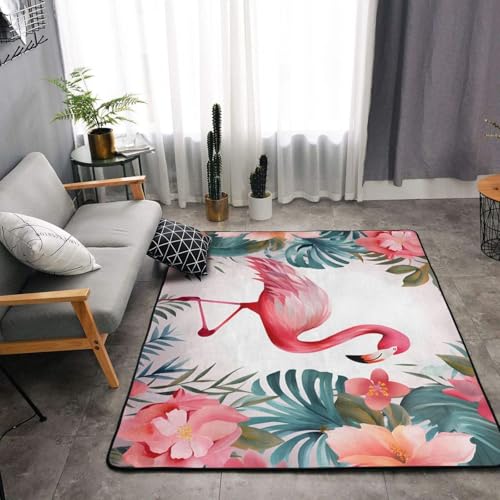 Tapis salon moderne doux floral 160x121cm antidérapant - 6