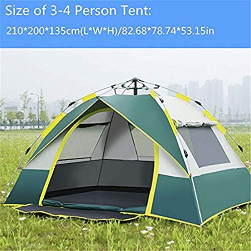 Carpa de camping automática para 3-4 personas azul miniatura 3