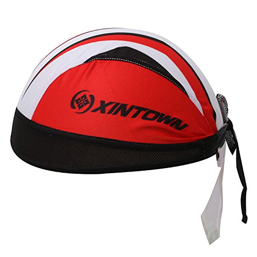 Xinzechen Cycling Cap Outdoor Sports Bike Pirate Scarf Arrow red