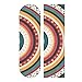 Poeticcity Nastro antiscivolo per skateboard con motivo etnico tribale giamaica a quarto ciclo, antiscivolo per longboard scooter, carta abrasiva resistente, 25,4 x 111,8 cm