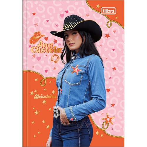 Kit de Cadernos Brochura 1/4, Capa Dura, Ana Castela, 80 Folhas, Tilibra