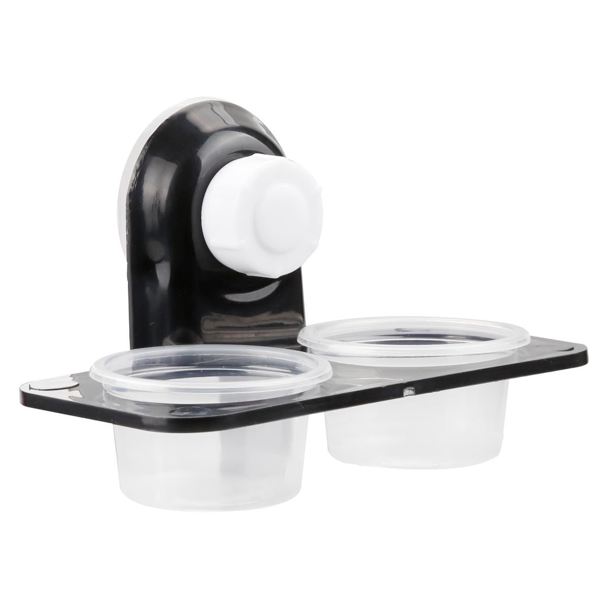 2pcs Reptile Water and Food Bowl, Artificial Maple Leaves Hanging Crested Gecko Feeding Ledge Plastic Suction Cup, Reptile Water Dish, Reptile Feeder