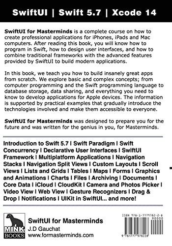SwiftUI for Masterminds 3rd Edition 2022: How to take advantage of Swift and SwiftUI to create insan