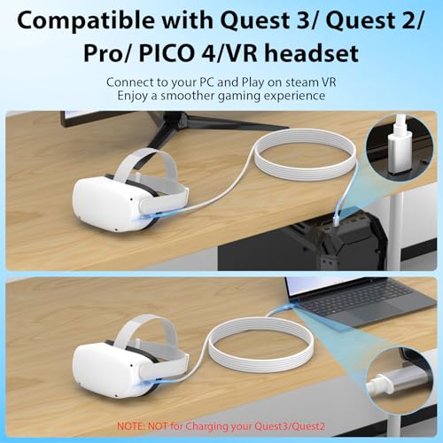 Câble de liaison VR anti-latence pour connecter Meta Oculus Quest 3 au PC - 3