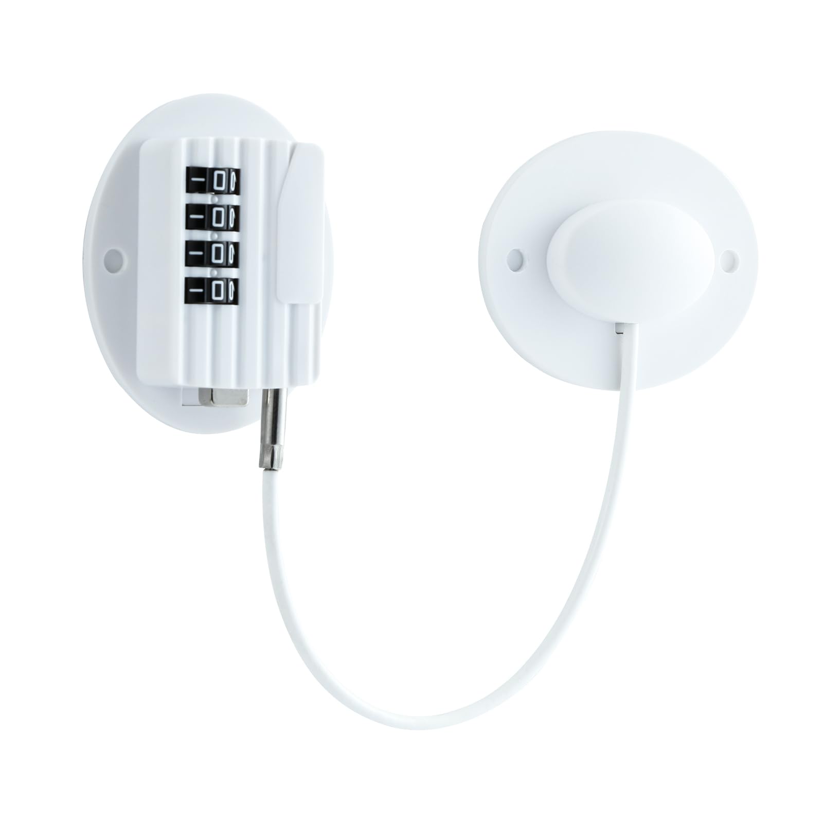 GCRQ Fridge Lock Child Safety 4-Digit Password Cabinet Lock, Upgraded Refrigerator Lock with Combination, for Door Drawer