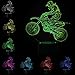 Imagen de lunaoo 3D óptico Illusions LED Lámparas, Moto