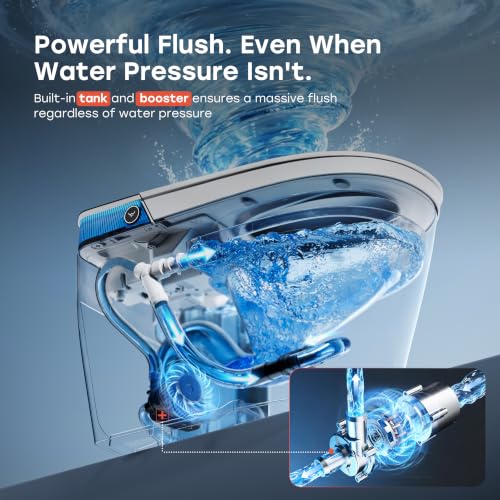 Image of HOROW T38 Smart Toilet with Bidet, Auto Open /Close Lid, Deodorization
