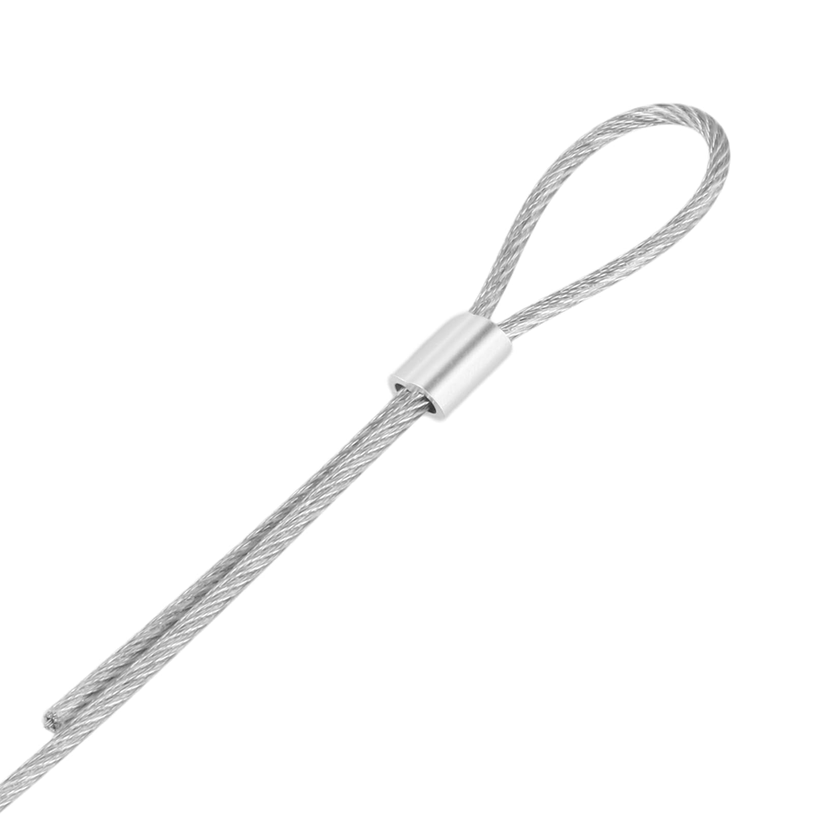 56 sztuk 3mm x 50m linka stalowa ze stali nierdzewnej, zestaw z linką napinającą, zacisk ze stali nierdzewnej, śruby z oczkami, linka druciana z osłonami i aluminiowymi tulejkami, stalowa