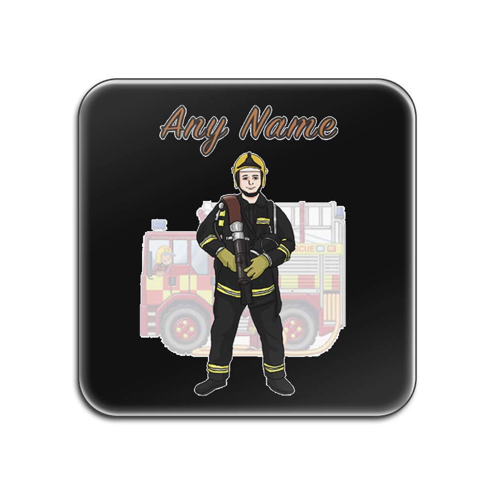 Dessous de verre personnalisé pour table basse style camion de pompiers
