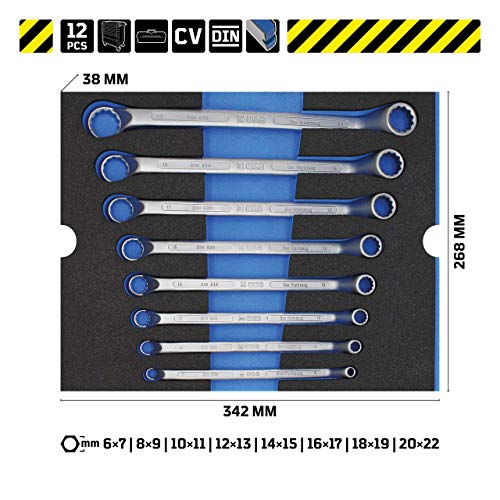 Doppelringschlüssel No.6080 WGB desserrer écrou bloqué clé polygonale MOFLEX robuste