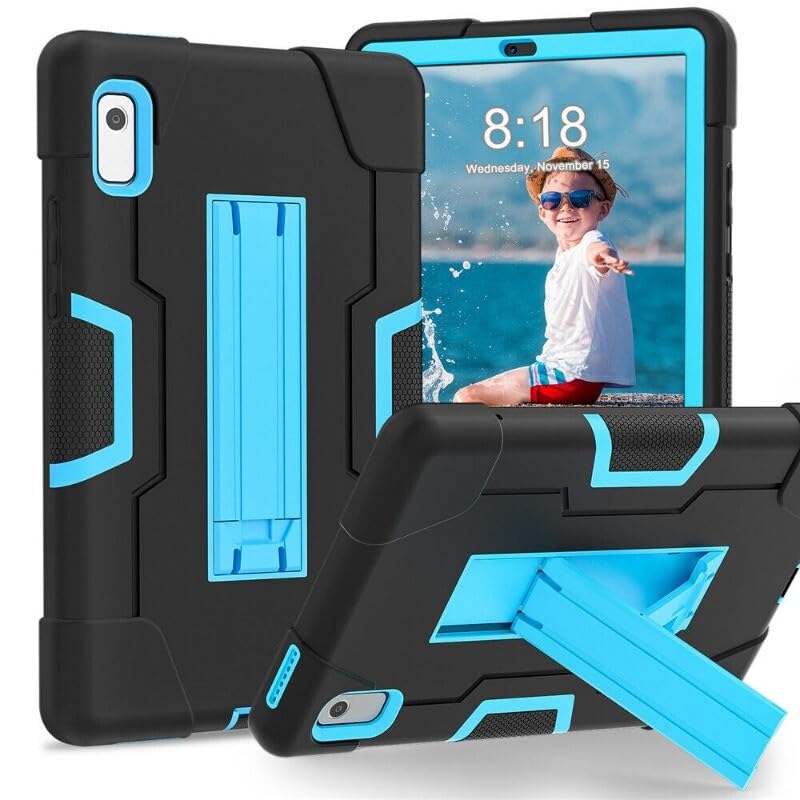 Étui pour Lenovo Tab M9 M9 TB310XU coque silicone support noir bleu