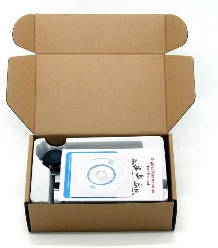 Miniatura 5 de Kit de accesorios para microscopio 1000X Microscopio Digital 8 LED USB Cámara Microscopio Microscopio Diapositivas de microscopio (Color  Negro,