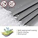 DUFU Shower Curtain Mould, 3D Clear ECO Shower Curtain Beige Waterproof & Washable,with 12 Rustproof Hooks, for Bath Tub and Shower Stall, 200 x 180 cm