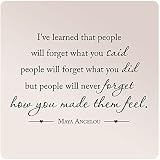 35"x24" Maya Angelou I've Learned That People Will Forget What You Said Did Never How You Made Them