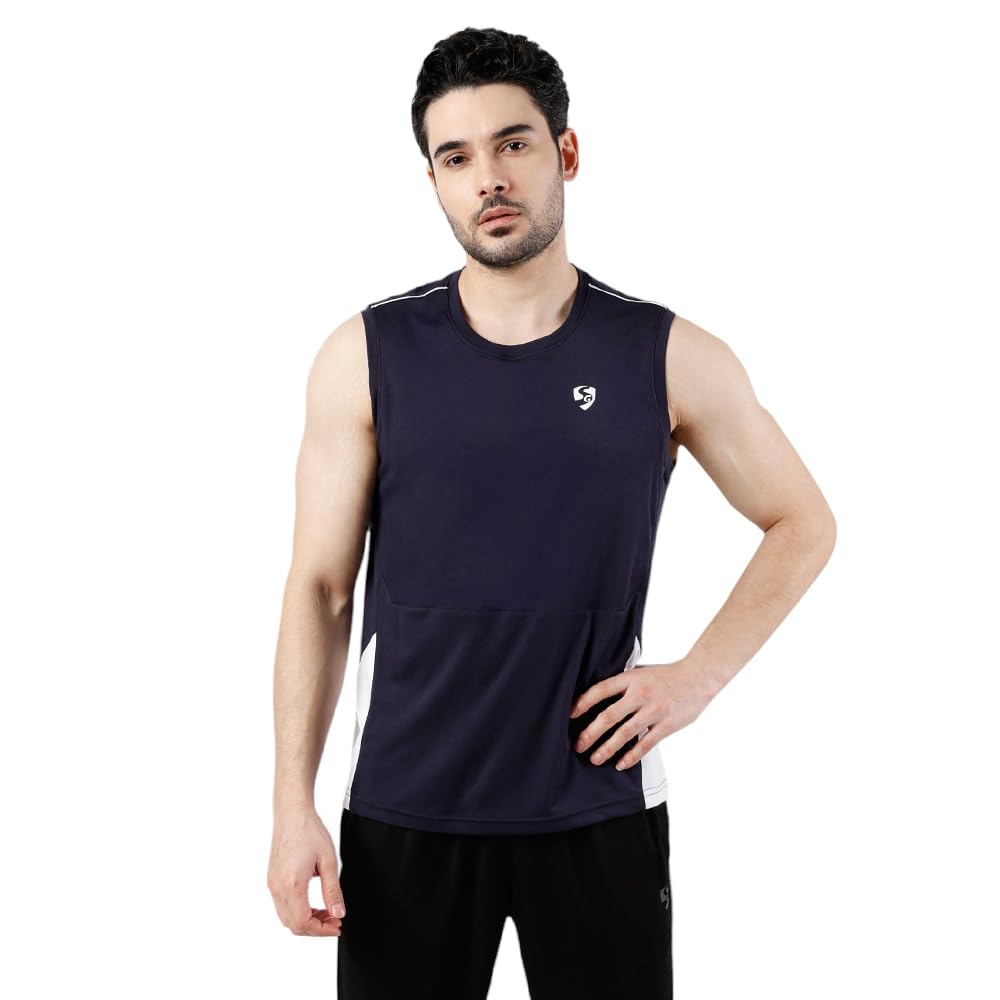 Gym Polyester T-Vest for Men-image-35