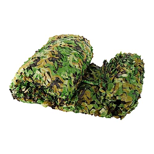 Etrhdfyts Red de camuflaje verde de 6 x 4 m, para decoración de bosques al aire libre, caza