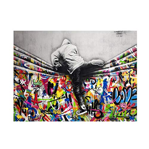 Décoration murale pour la maison style loft avec cette toile graffiti