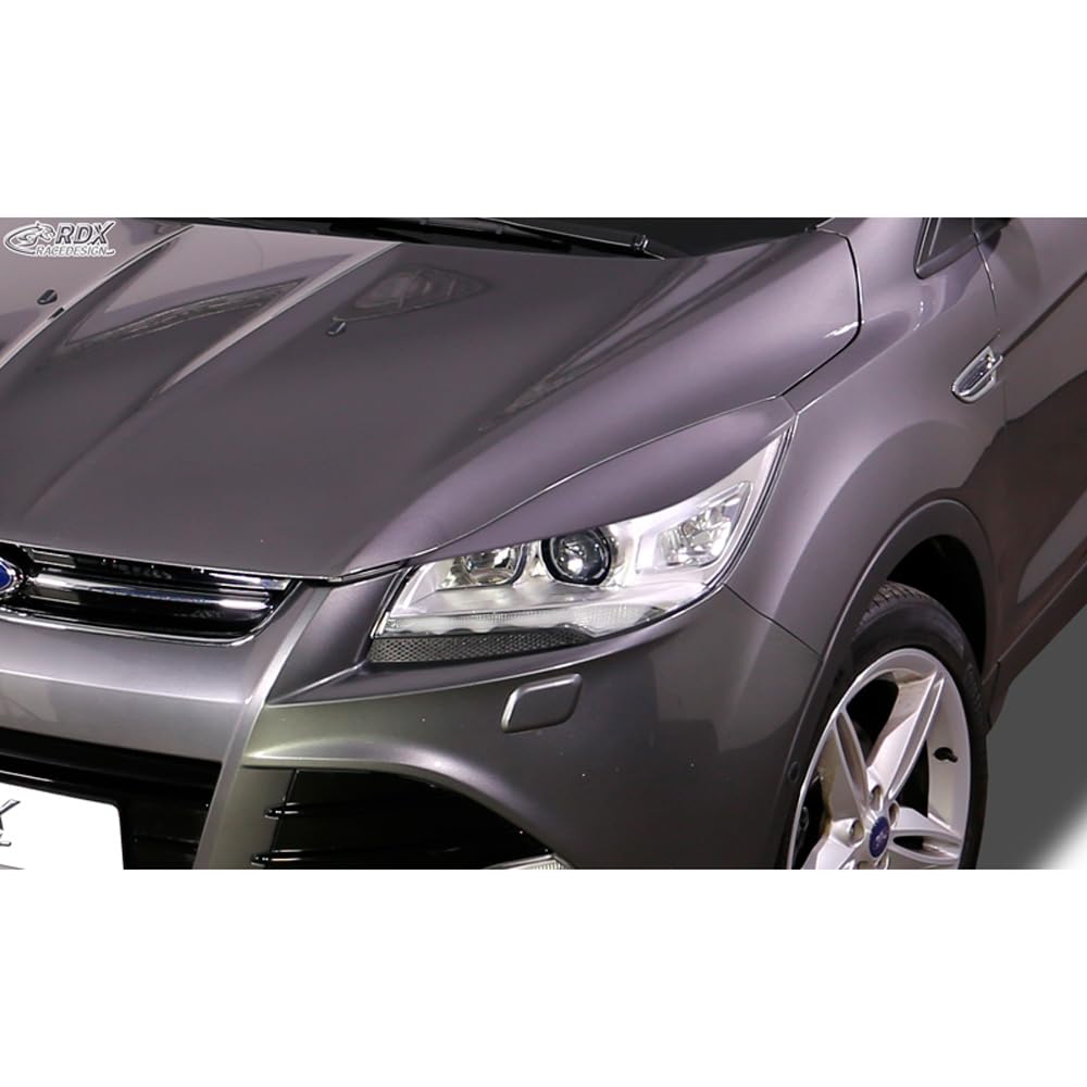 RDX Racedesign Head light spoilers compatible with Ford Kuga II (DM2) excl. Facelift 2013-2016 (ABS)