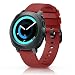 ANCOOL Compatible Gear Sport Band Replacement 20mm Silicone Watch Band Compatible Samsung Gear Sport/Galaxy Watch (42mm)/Ticwatch E/Ticwatch 2/Vivoactive 3 Watch - Small Red