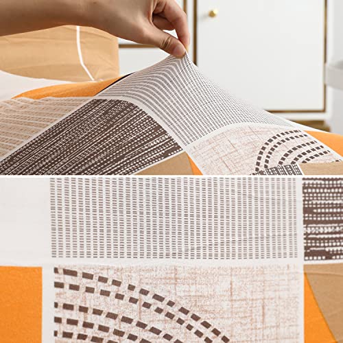 Image of HOKIPO Chair Slip Cover Set of 2 Stretchable Elastic Dining Seat Frill Cover (AR-4091-D1*2)