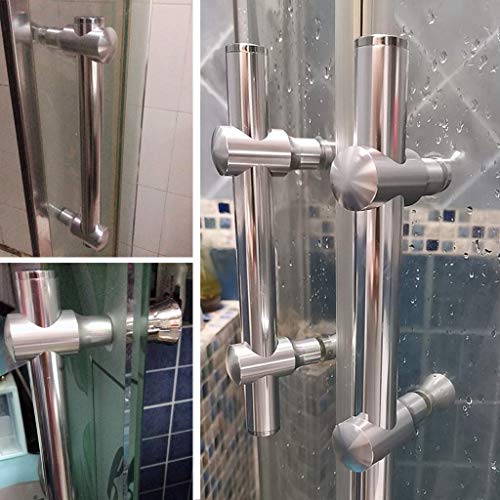Manija de puerta de vidrio para ducha interior y perillas de baño funcionales 5