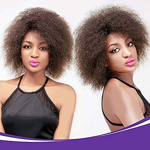 Perruque courte bouclée synthétique style afro 30,5 cm Cover
