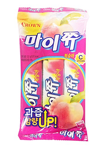 Snack Frutal Masticable Coreano Sabor Durazno 6 Barras miniatura 1
