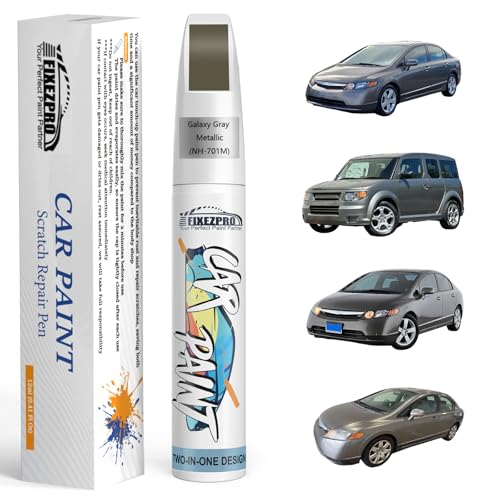 Image of NH-701M Galaxy Gray Metallic Car Touch Up Paint for Honda, Color Match Auto Paint Repair Pen,Professional Car Scratch Repair Remover Pen Quick Drying, Easy to Use