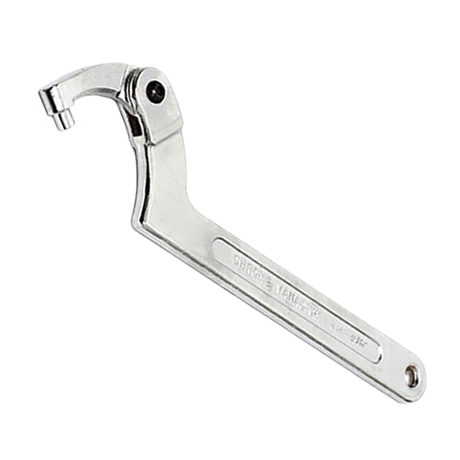 Oxxggkao Round Head Effective Steel Water Meter Tool Including Square/Round End Adjustable Hook Wrench For Tight Areas Spanner Water Meter