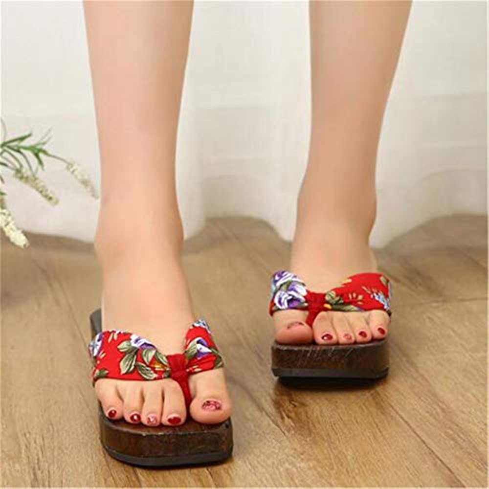 Black Sugar femme fille Géta en Bois Talons Sandales Samurai Chausson Tong Japonais Maison Sortie déguisement Cosplay yugata geisha