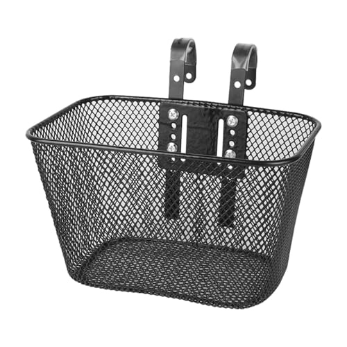 Zxpjkyu Kids Bike Basket Storage Basket Carrier Easy Installation Handlebar Basket Cycling Basket for Cycling Camping Outdoor Boys, Black