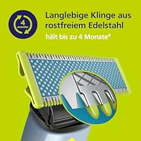 Philips OneBlade First Shave Klingen, passend für alle OneBlade und OneBlade Pro Modelle, für besonders empfindliche Haut im Gesicht, original von Philips, 2er-Pack (Modell QP225/50) – Ansicht 6