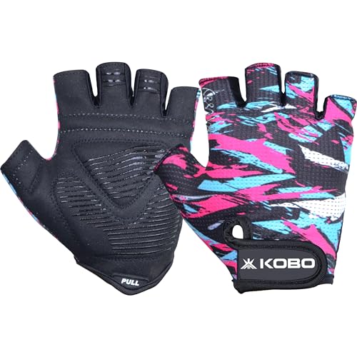 Kobo Gym Gloves WTG-70 for Men and Women, Gloves for Professional Weightlifting, Fitness Training and Workout