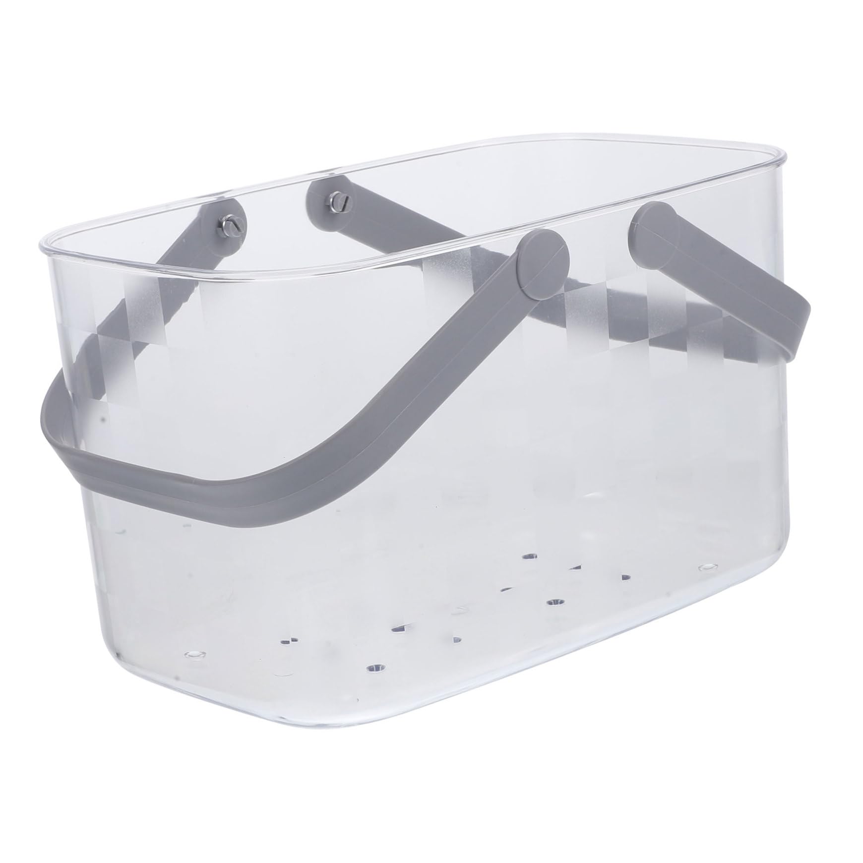 Panier de bain transparent à égouttage parfait pour simplifier votre routine du matin