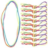 Abaodam 20 pezzi di giocattoli con corda per le dita, gioco con culla per gatti color arcobaleno, giocattoli cinesi con corda per il coordinamento interattivo delle mani, gioco creativo