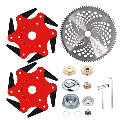 6-Blade Steel and Carbide Brush Cutter Set