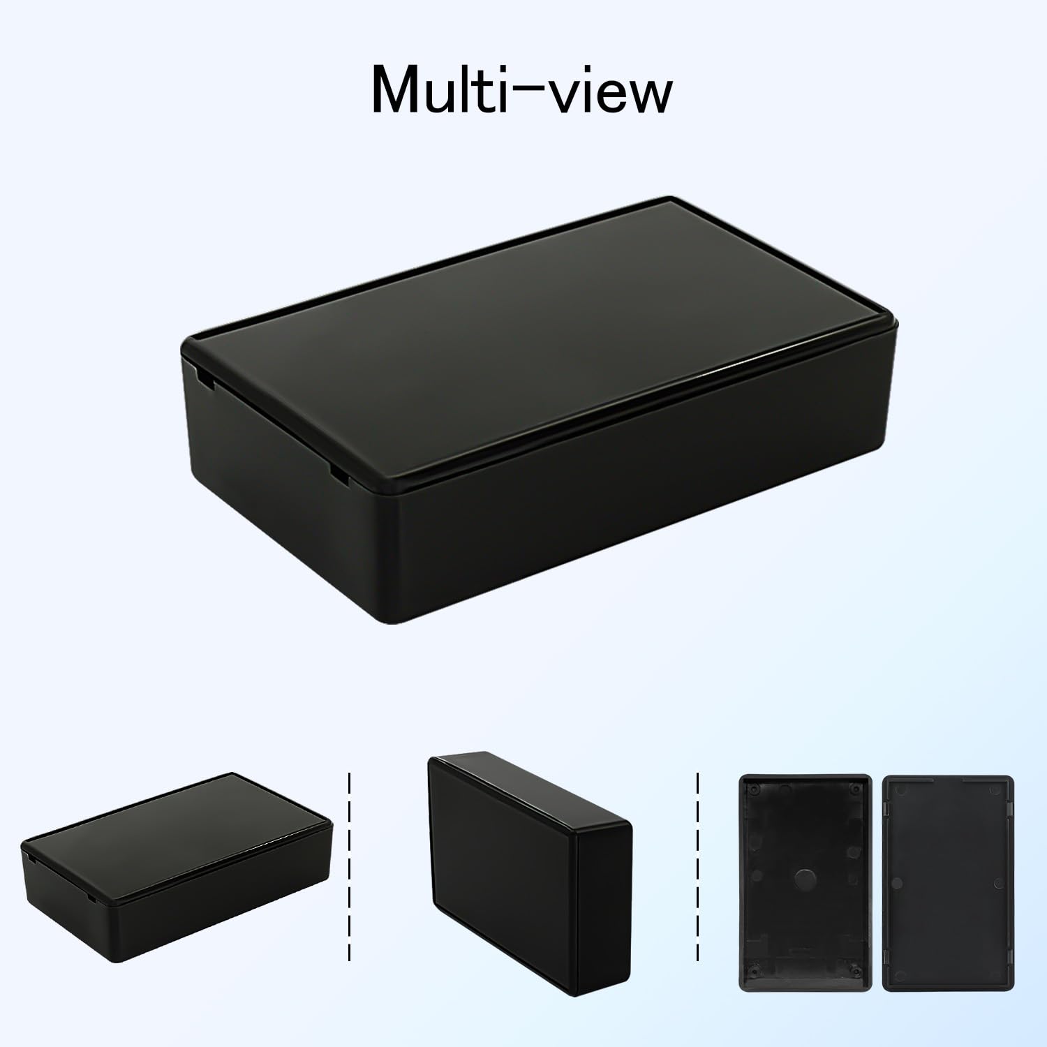Project Box 8 Stück Elektrische Box Kleine Anschlussdose ABS Kunststoff Gehäuse Power Elektronisches Gehäuse Schwarz 100 x 60 x 25 mm