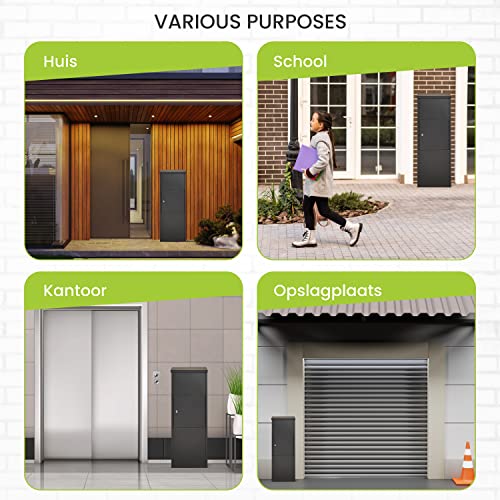 VEEHAUS Pakketbrievenbus, antraciet, grote brievenbus, roestvrij staal, pakketbox, buiten, groot, XXL en brievenbus… - Afbeelding 8