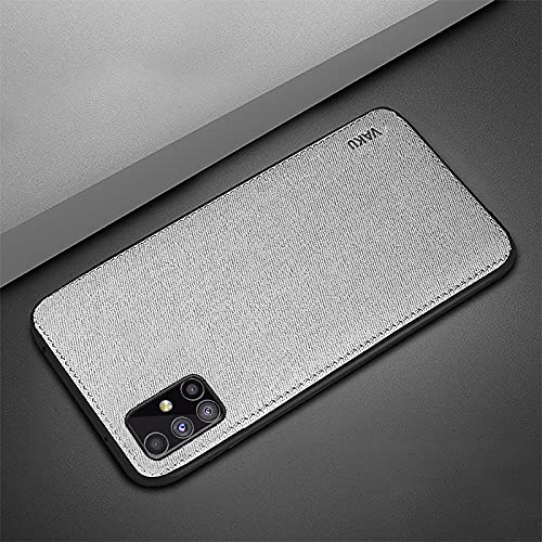 DR VAKU ® Luxico Series Hand-Stitched Cotton Textile Ultra Soft Water-Proof Canvas Back Cover for Samsung M51, Grey (B0969VCZKN) Amazon Price History, Amazon Price Tracker