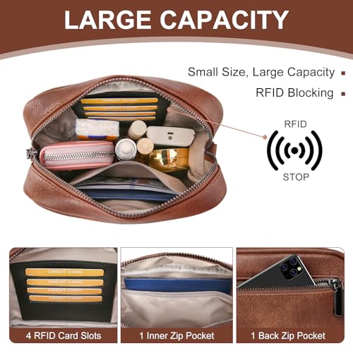 Crossbody Bags for Women,Trendy Vegan Leather Crossbody Purse Shoulder Handbags with RFID Card Slots & Tassel4