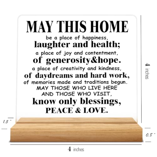 Housewarming-Gifts-for-Women-Men-House-Warming-Gifts-Religious-Housewarming-Gift-May-This-Home-Acrylic-Desk-Sign-Decor Housewarming Gifts for Women Men House Warming Gifts Religious Housewarming Gift May This Home Acrylic Desk Sign Decor