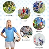 AUYAO Treningowe kamizelki piłkarskie dla dzieci, zestaw 6 sztuk, męskie kamizelki treningowe, sportowe koszulki oznaczające, damskie kamizelki do piłki nożnej, siatkówki, koszykówki, treningu