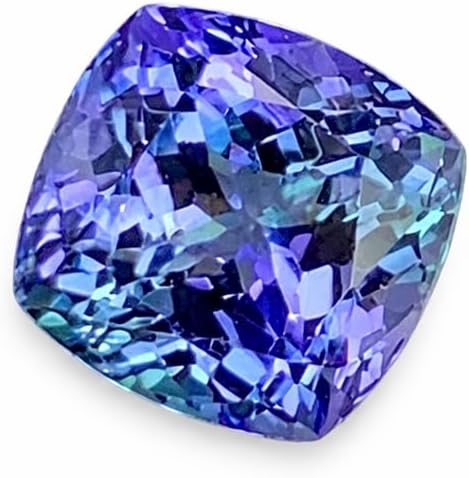 9.40 Ct Extremely Rare Natural Blue Tanzanite Cushion Certified Loose Gemstone | High-Quality Gemstone for Jewelry Making & Collecting