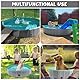 Faltbarer Pool für Hunde, 80 x 20 cm Pool für große und kleine Hunde, faltbarer Pool aus PVC, Becken für Hunde, Hundebadewanne für drinnen (grün)