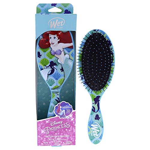 Wet Brush Disney Original Detangler Hair Brush - Ariel - Comb for Women, Men and Kids - Wet or Dry â€“ Removes Knots and Tangles - Natural, Straight, Thick and Curly Hair â€“ Pain-Free