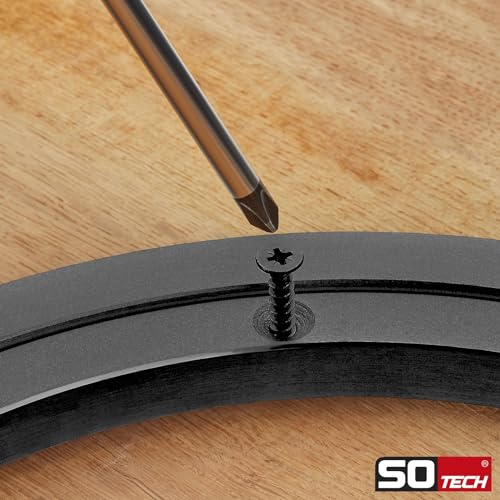 Aluminium Drehkranz schwarz Ø 304 mm belastbar bis 300 kg, Drehring robust, kugelgelagert, rostfrei Drehteller für Drehtisch, Ausstellungen und Maschinenbau